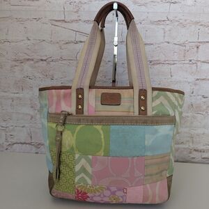 Coach 1941 Vintage Patchwork Monogram Multicolor Tote Bag